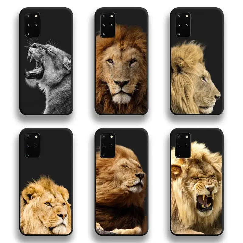 

Lion Alpha Male Phone Case For Samsung Galaxy S21 Plus Ultra S20 FE M11 S8 S9 plus S10 5G lite 2020