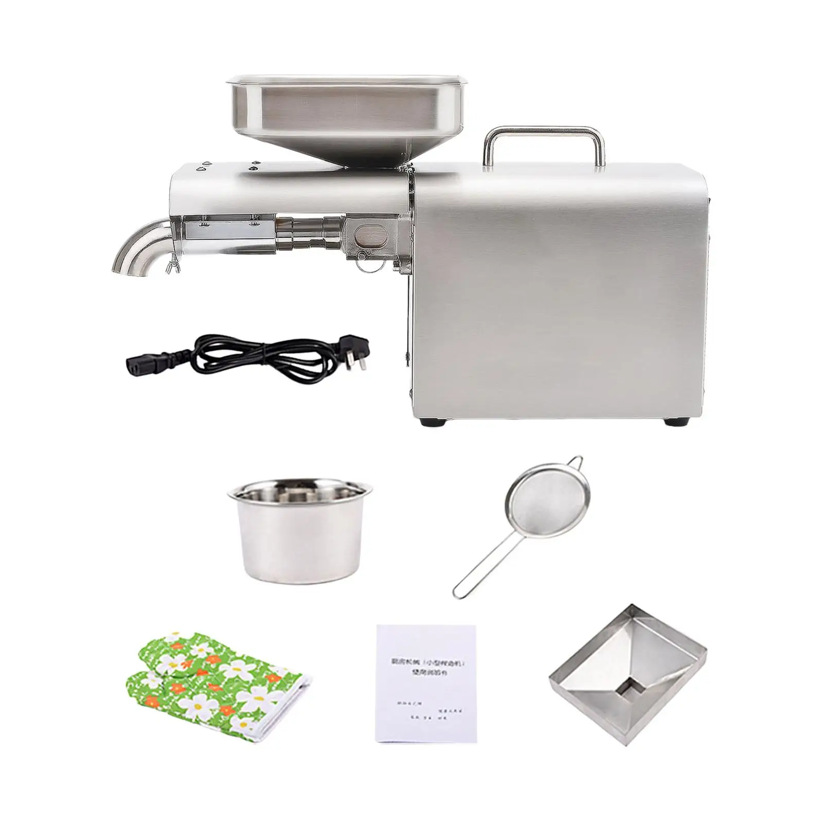 

Automatic Oil Press Extractor Stainless Steel Peanut Nuts Oil Presser for Soybean Walnut Soybean Nuts Black Sesame White Sesame