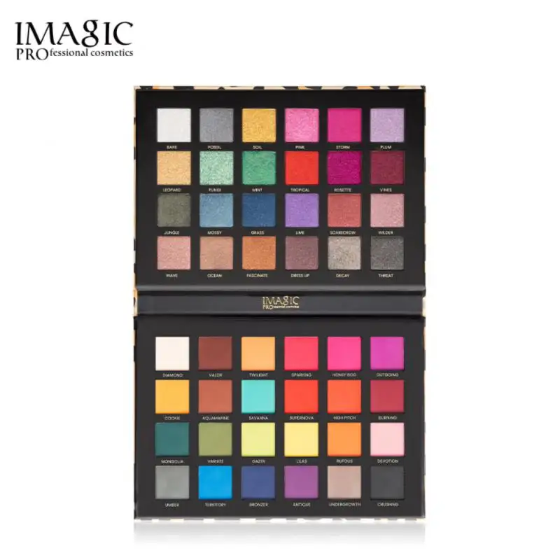 

IMAGIC 48 цветов, палитра теней для век, блестящие тени для век, стойкие мерцающие искусственные косметики