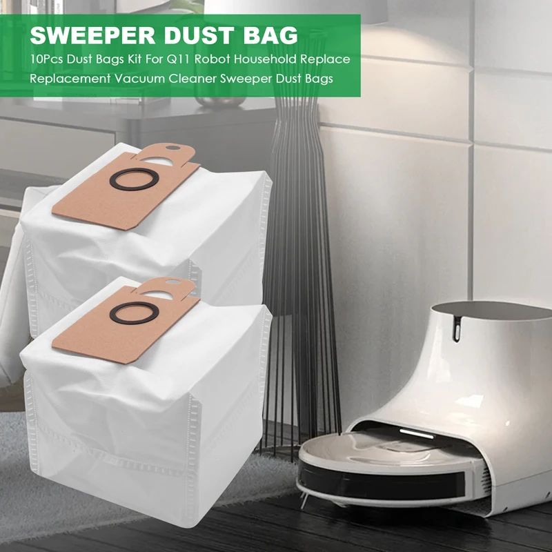 10 шт. комплект мешков для пыли робота Neabot Q11 бытовой сменный пылесос подметальная