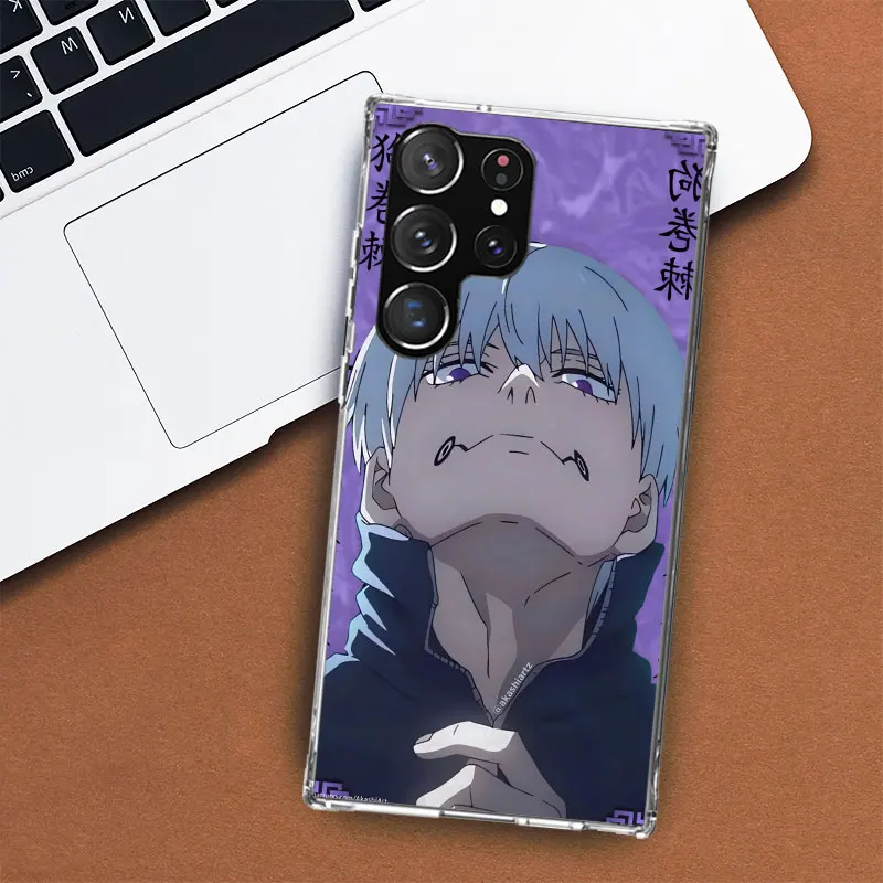 Фото Чехол для телефона Kaisen J-Jujutsu Inumaki Toge для Samsung Galaxy S25 S24 S23 Plus S22 Ultra S21 S20 FE S10 + S25 Edge Funda Shell Coq №4