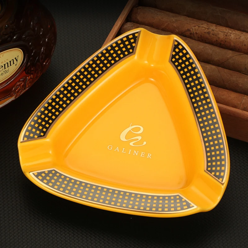 

Cigar Gadgets Home Cigar Ashtray Portable Ceramic 3 Cigars Ash Tray Tobacco Cigarette Ashtrays Holder Ash Tray Ashtray Outdoor