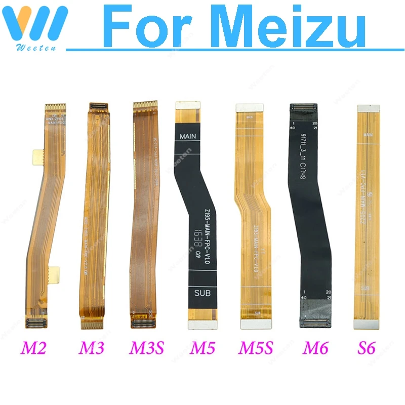 Гибкий кабель материнской платы для Meizu M1 M2 M3 M3s MX4 M5 M5s M6 M6s S6 M6T Pro Max Замена гибкой