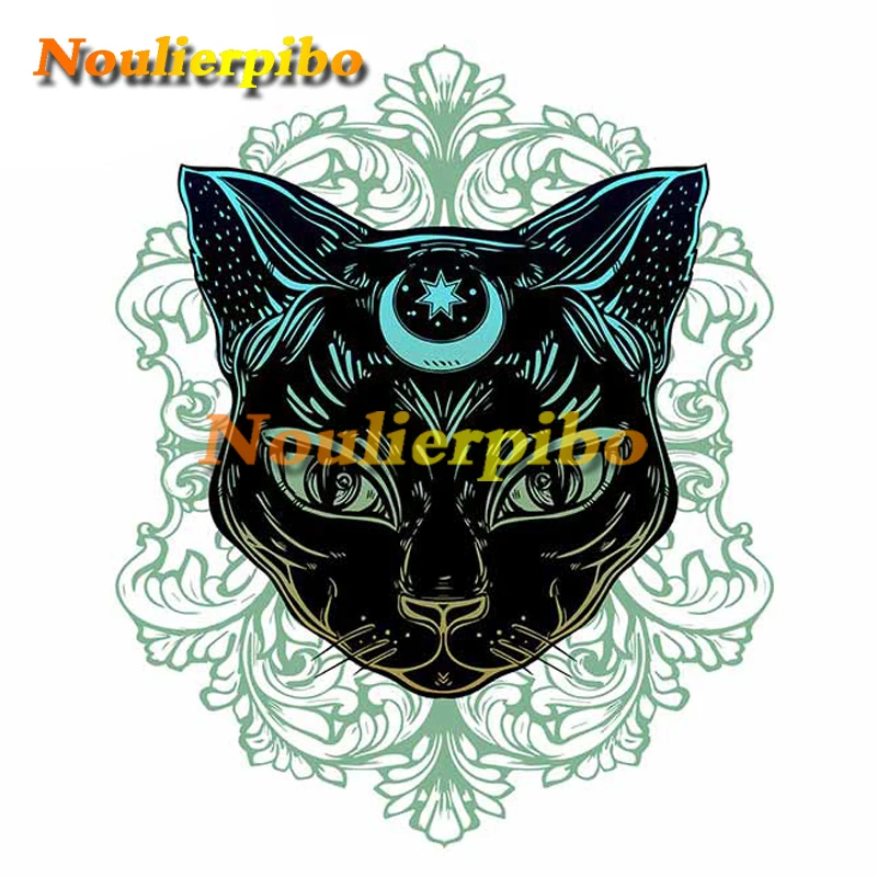 

For Mystery Moon Cat Car Sticker Windshield Trunk Decal Windshield Air Conditioner Refrigerator Motorcycle Vinyl Car Sticker