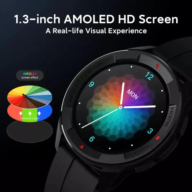 

for Mibro Watch X1/A1 Global Version 350mAh Battery 1.3Inch AMOLED Screen SpO2 Measurement Bluetooth Sport Smartwatch For xiaomi