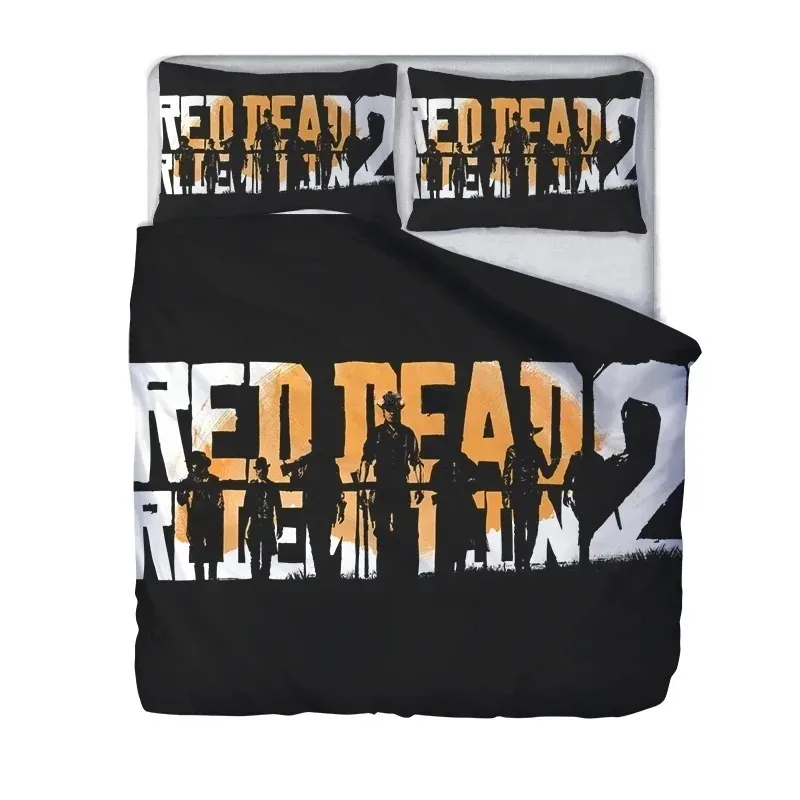 Комплект постельного белья R-Red-S D-Dead Redemption (23 предмета), пододеяльник и наволочка, комплект постельного белья для подростков и взрослых, подарок для мальчиков и девочек (art.: 3920db2019303) - 3920db2019303
