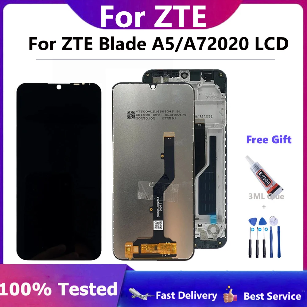 Высококачественный ЖК-дисплей 6,09 дюйма для ZTE Blade A5 2020 и аналогичный ЖК-дисплей для ZTE Blade A7 A7000, запчасти для ремонта Высококачественный ЖК-дисплей 6,09 дюйма для ZTE Blade A5 2020 и аналогичный ЖК-дисплей для ZTE Blade A7 A7000, запчасти для ремонта