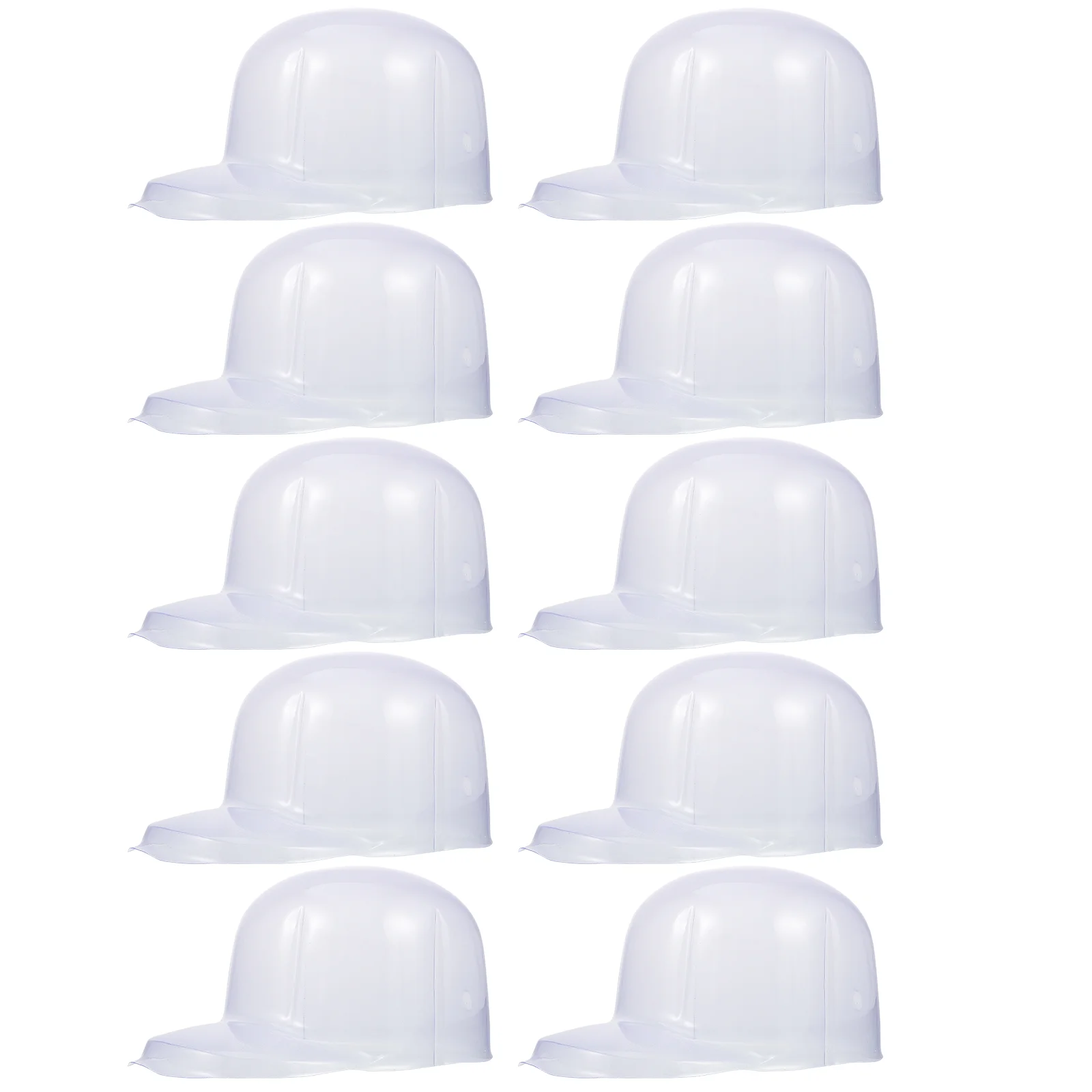 

10 Pcs Metal Organizer Shelf Monitor Plastic Caps Stand Travel Hat Holder Stay Support White Pvc Display