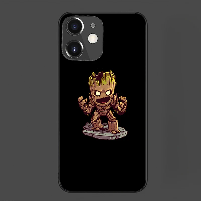 Marvel groot phone cover For IPhone 11 7 8P X XR XS MAX 11 12pro 13 pro max 13 promax 2022 Cartoon Cute Soft Shell Phone Case