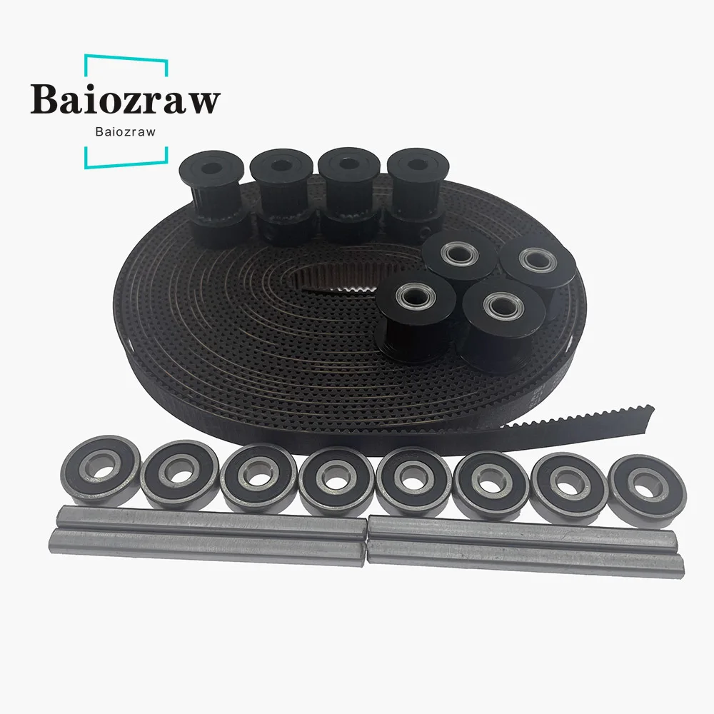 Baiozraw XY Motion Parts GT2 LL-2GT-9 RF открытая лента 2GT шкив шлифовальный плоский Вал 5x60 мм для