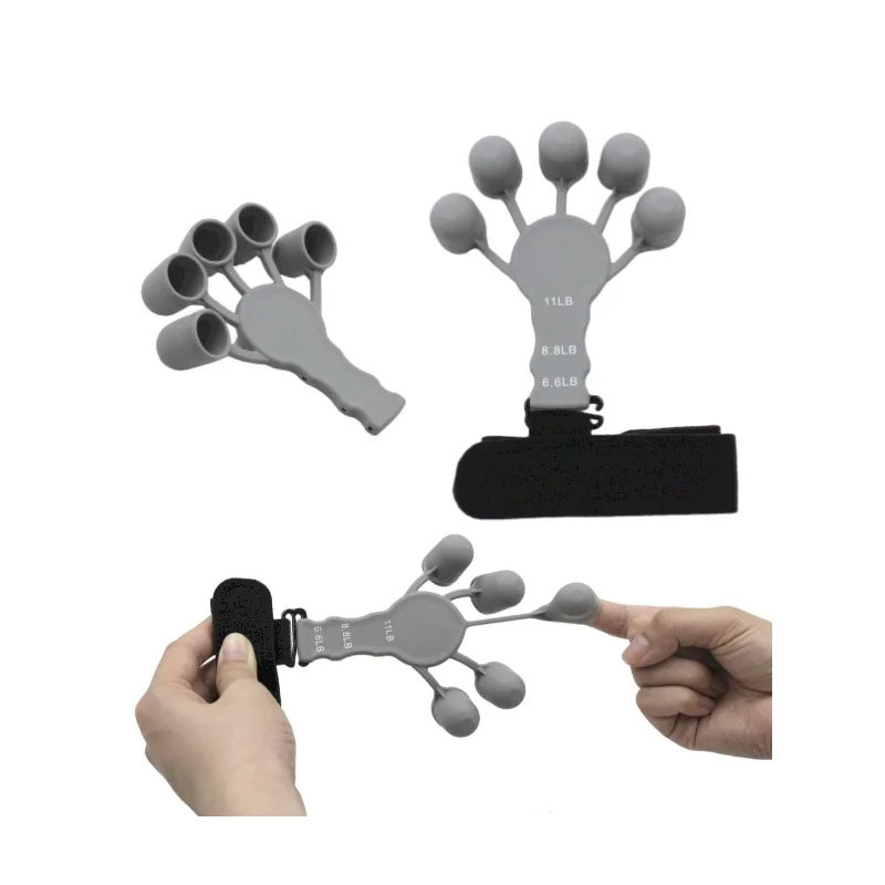 

1 шт. усилитель для пальцев, регулируемый тренажер для пальцев, эластичная лента для пальцев, тренировка на расширение сгибания для силовой тренировки