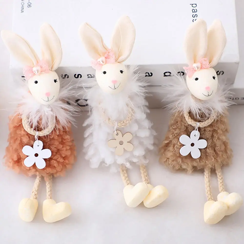 

New Cute Plush Doll Pendant Window Decoration Bunny Ornaments Easter