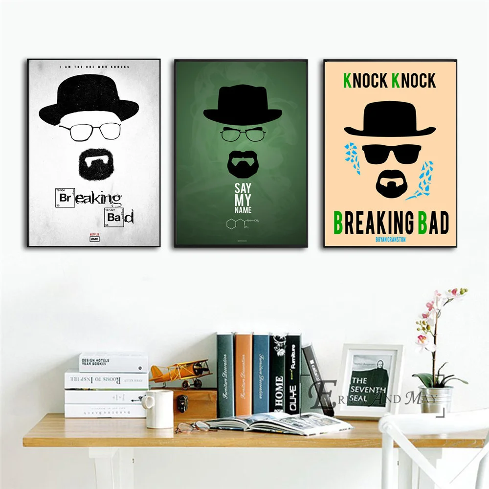 

Bad Abstract TV Show Breaking Posters And Prints Picture On The Wall Vintage Canvas Painting Poster Decorative Home Decor Plakat