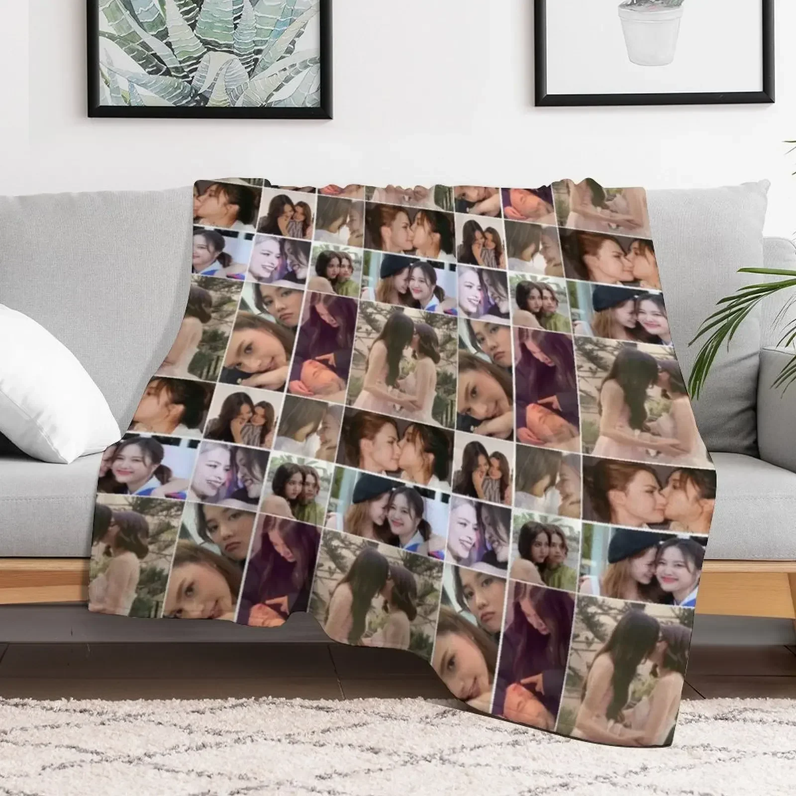 Плед Clingy Freenbecky милые клетчатые декоративные кровати пляжные одеяла