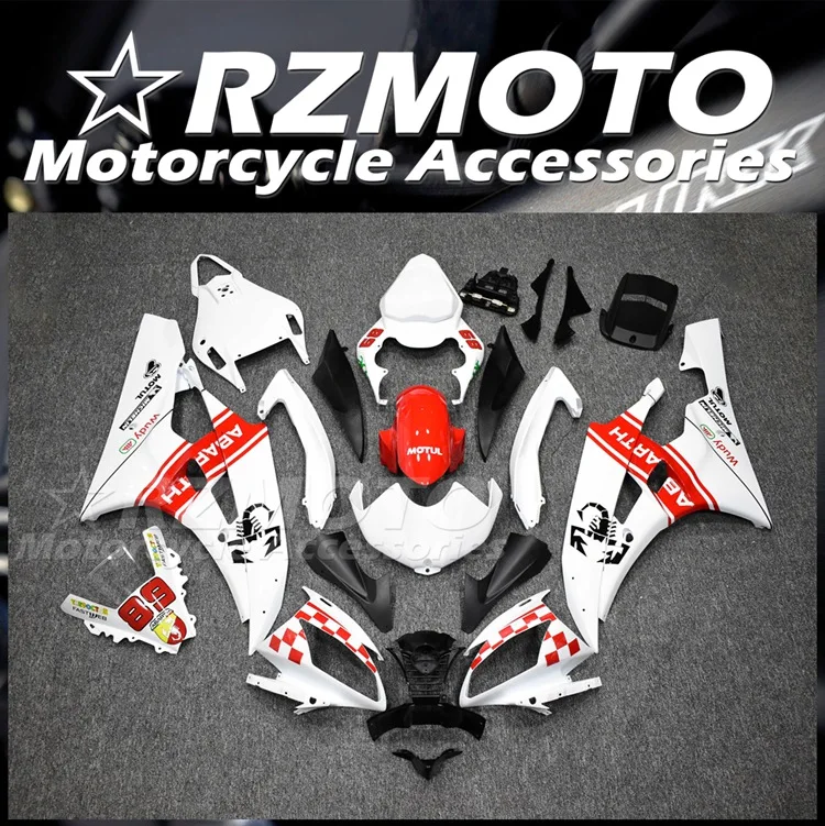

Литьевая пресс-форма, новый комплект обтекателей из АБС-пластика для YAMAHA YZF-R6 R6 06 07 2006 2007, комплект кузова красного и белого цвета