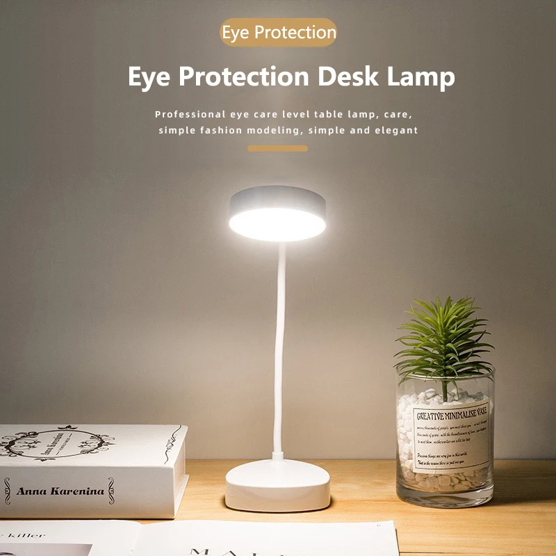 

LED Eye Protection Desk Lamp Touch Dimming Study Reading Lights USB Charging Night Light For Bedroom Dormitory Bedside Lighting