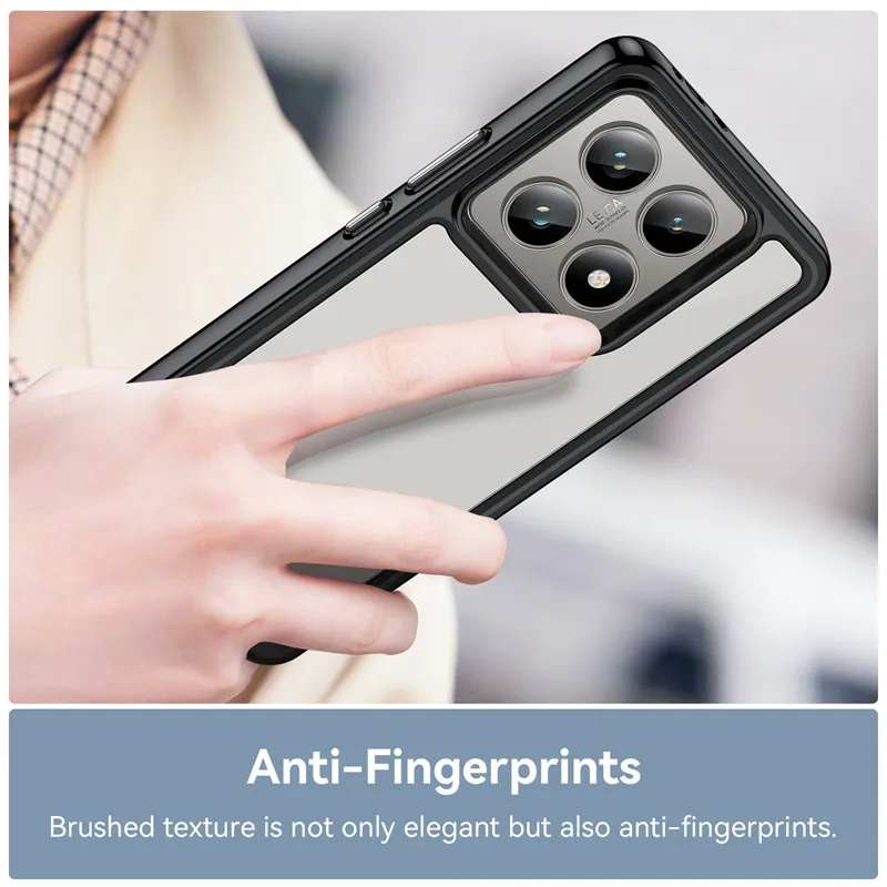 Чехол для Xiaomi 14T Pro чехол Прозрачный бампер из поликарбоната противоударный