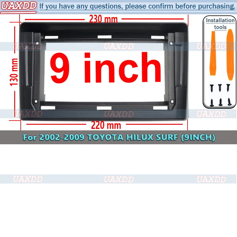 

Для TOYOTA 2002-2009 HILUX SURF 9 дюймов автомобильный радиоприемник Android стерео аудио экран мультимедийный видеоплеер навигационная рамка 2Din canbus