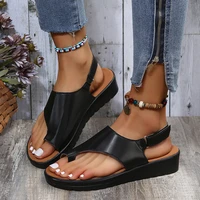 2022 summer new sandals women fashion comfortable soft sole platform sandals open toe flats casual beach shoes ladies shoes