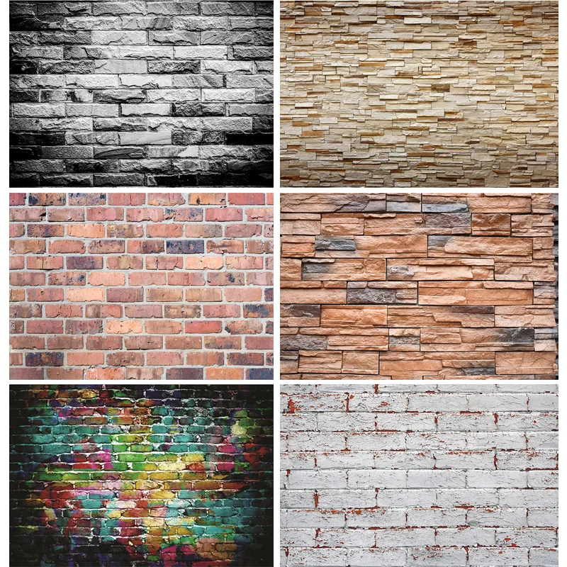 

Vinyl Custom Portrait Cloth Photography Backdrops Brick Wall Theme Photo Studio Background 20203TT-03