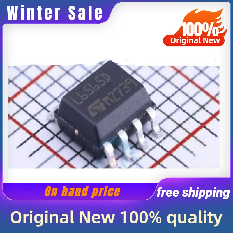 

1-200 шт., новый оригинальный L6565D L6565 SOP-8 (электронный компонент)