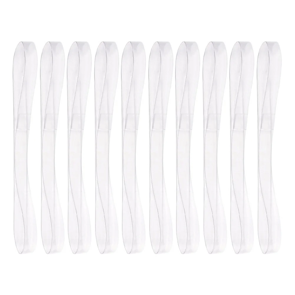 

5 Pairs Elasticity Transparent Shoelaces Women's Womens Pumps Invisible Straps Tpu Anti-slip High-heel