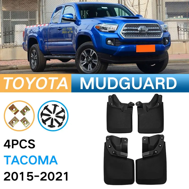 

For Toyota Tacoma 2015 To 2021 Car Mud Flaps Mudguards Splash Wheel Guards Mudflap Baffle Fender Accessories Auto Parts