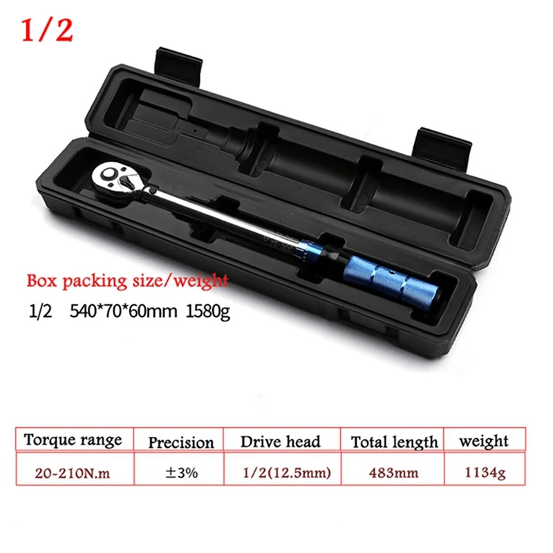 

72 Teeth Adjustable Torque Wrench Ratchet Torque Wrench Preset Torque Wrench Auto Repair Tools