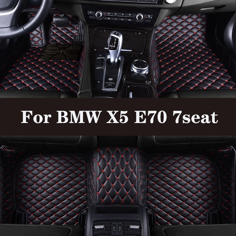 

HLFNTF Full surround custom car floor mat For BMW X5 E70 7seat 2008-2013 car parts car accessories Automotive interior