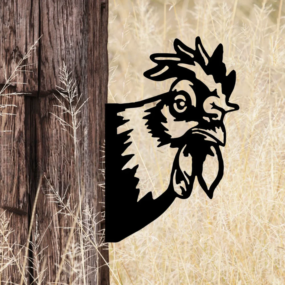 Украсьте свой сад с помощью фермерской волшебной головы петуха украшение для