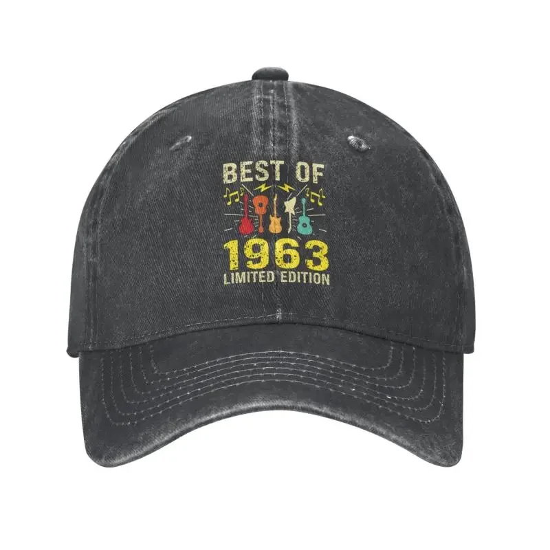 

Cotton Funny Music Teacher 60 Year Old Awesome Since 1963 Baseball Cap Outdoor Women Men's 60th Birthday Gift Dad Hat Spring