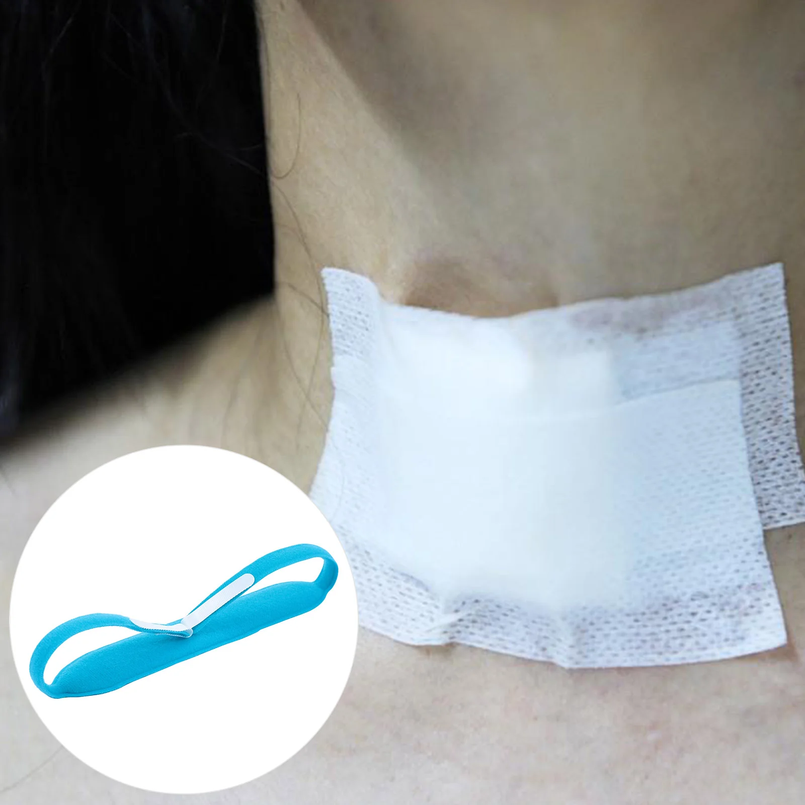 

Collar Trach Tracheostomy Tube Holder Foam Catheter Band Ventilator Neckband Ties Fixation Flow T High Humidified Shower Mist