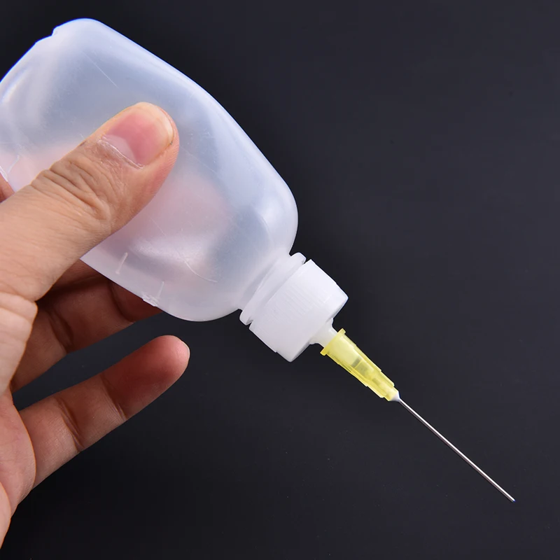 

3pcs 50ml Polyethylene Needle Dispenser Dispensing Bottle for Rosin Solder Flux Paste for Precise Drops of Flux, Solder Mask