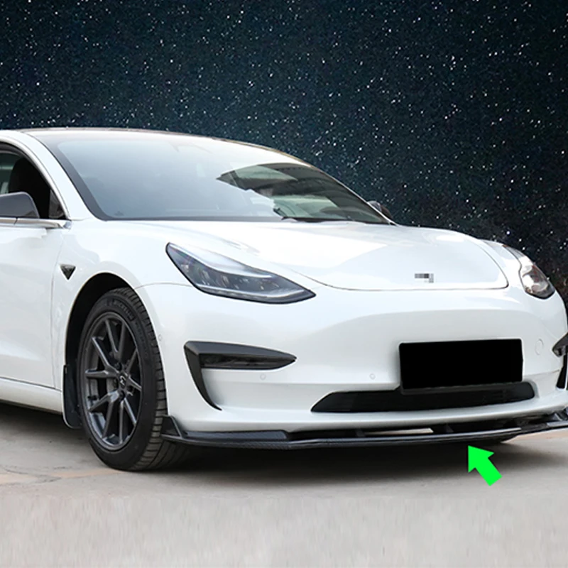 

Сплиттер для губ переднего бампера автомобиля, спойлер, диффузор, защитная крышка, отделка, внешние декоративные аксессуары для Tesla Model 3
