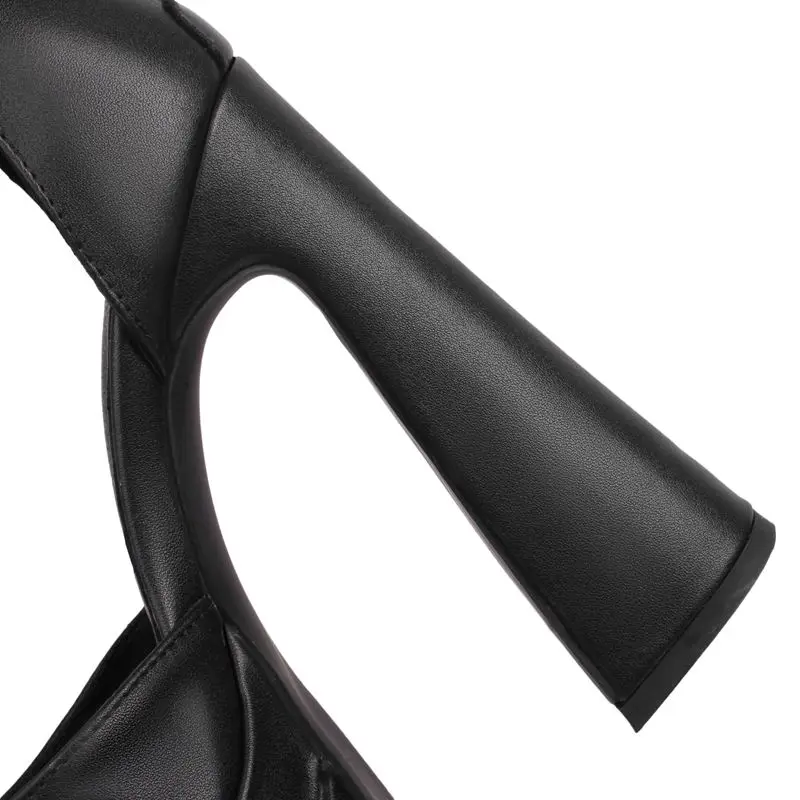 SIMLOVEYO Женская обувь на платформе сандалии-гладиаторы с острым носком размер 46 47 48