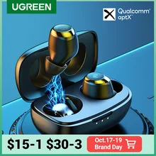 UGREEN TWS Wireless Bluetooth 5.0 Earphones Qualcomm aptX True Wireless Stereo Earbuds Superbass Headphones 27H Playtime 2 Mode