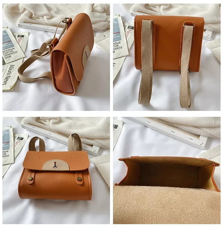 

Children's Adult Backpack Baby Kindergarten Schoolbag Fashion Cartoon PU Backpack