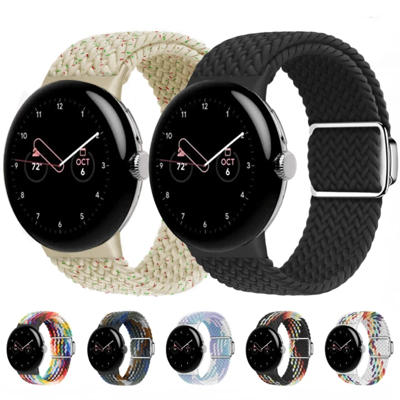 

Nylon Braided Strap for Google Pixel Watch 2 Band Belt Fabric Bracelet Replacement Correa for Pixel Watch Accessory Wristband