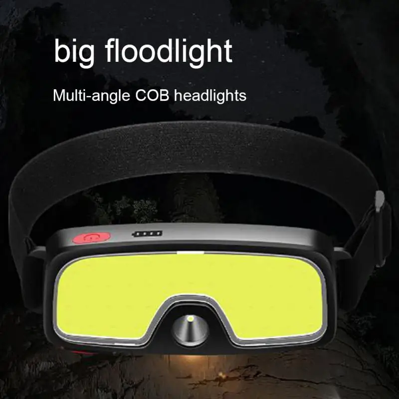 

Headlamp Rechargeable Wide Beam LED Head Lamp 2 In 1 Long Distance Usb Rechargeable Waist Miner Led Flashlight