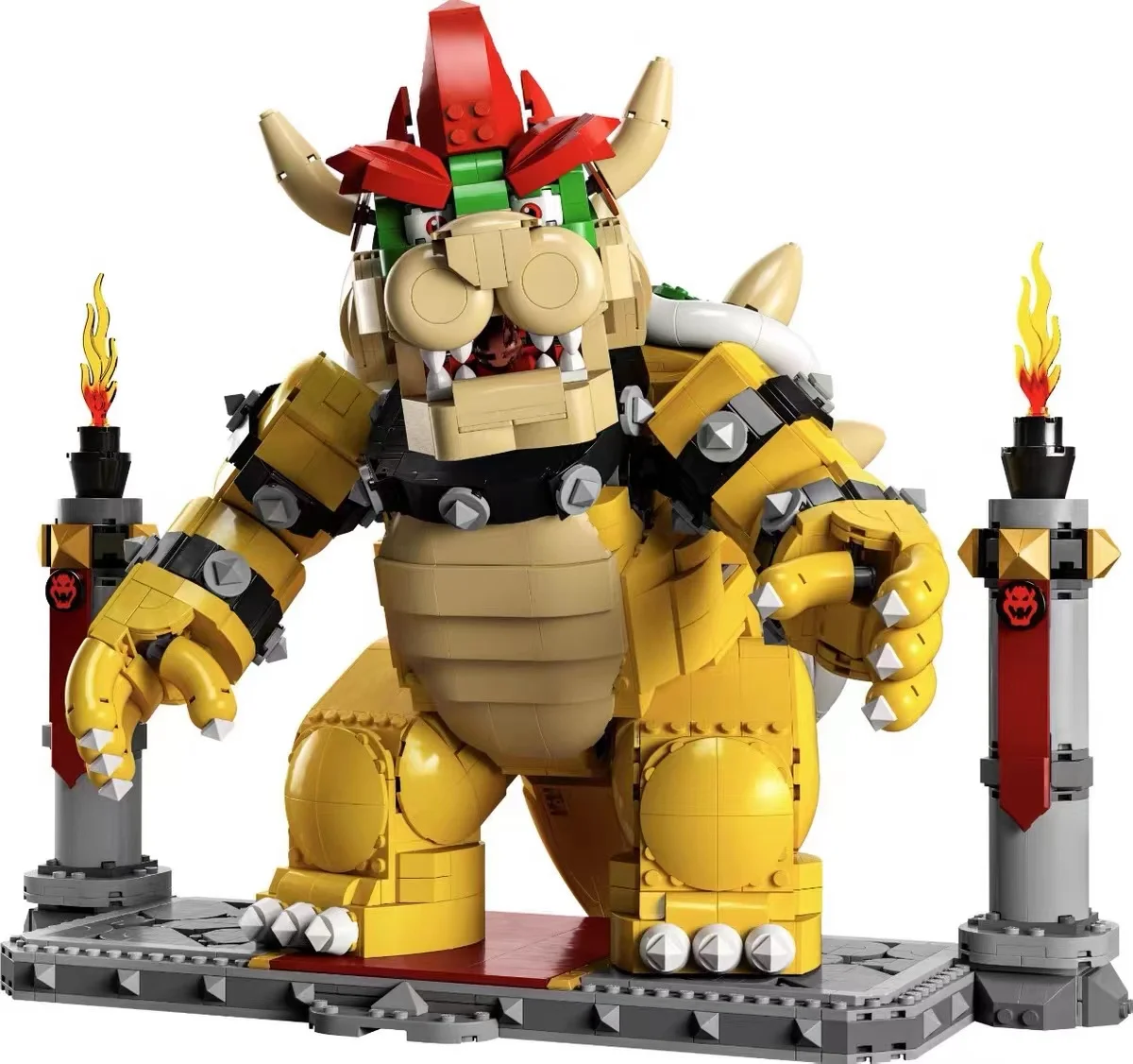 

2022 NEUE MOC Die Mighty Bowser König Gebäude Kit Kompatibel 71411 Set Blöcke Ziegel Spielzeug Kinder Geburtstag Geschenk