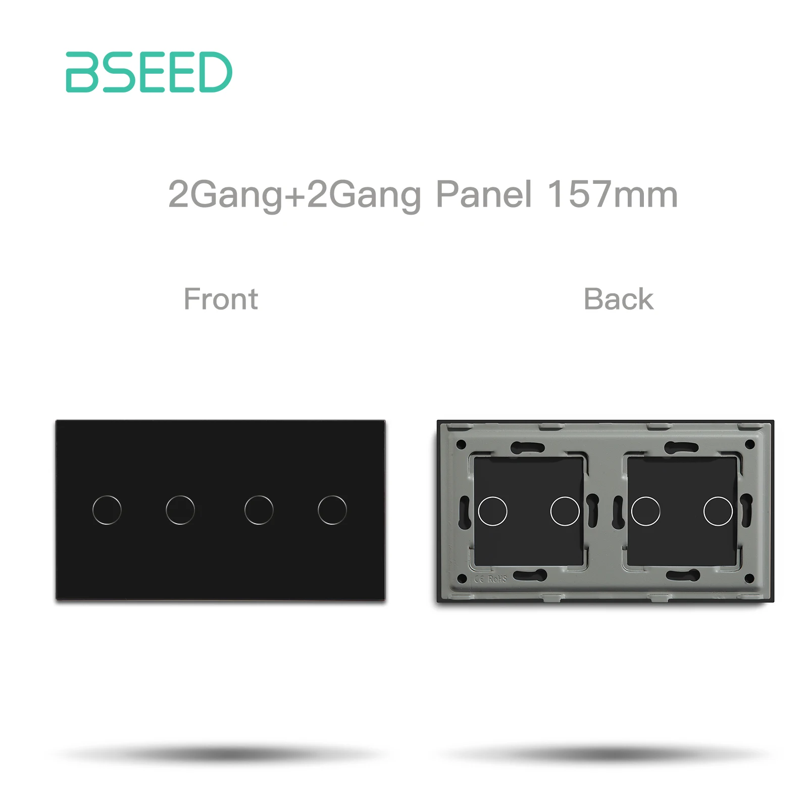 

BSEED Стеклянная панель для сенсорного выключателя 157*86 мм
