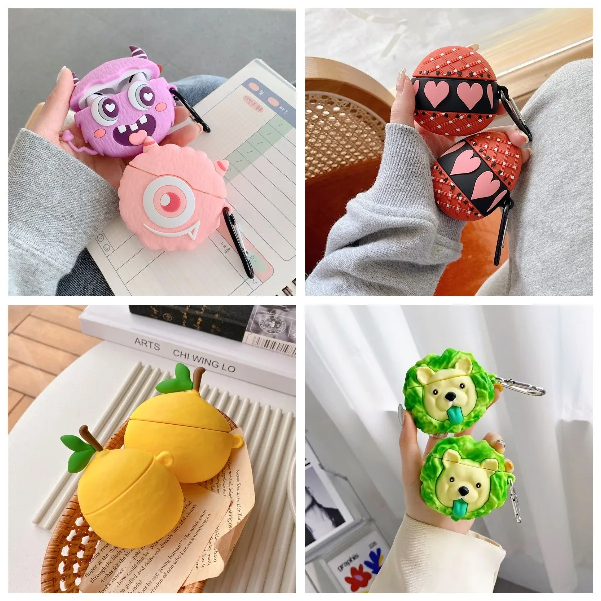 

Мягкий силиконовый чехол для AirPods 1 2 3 Pro Monster Egg