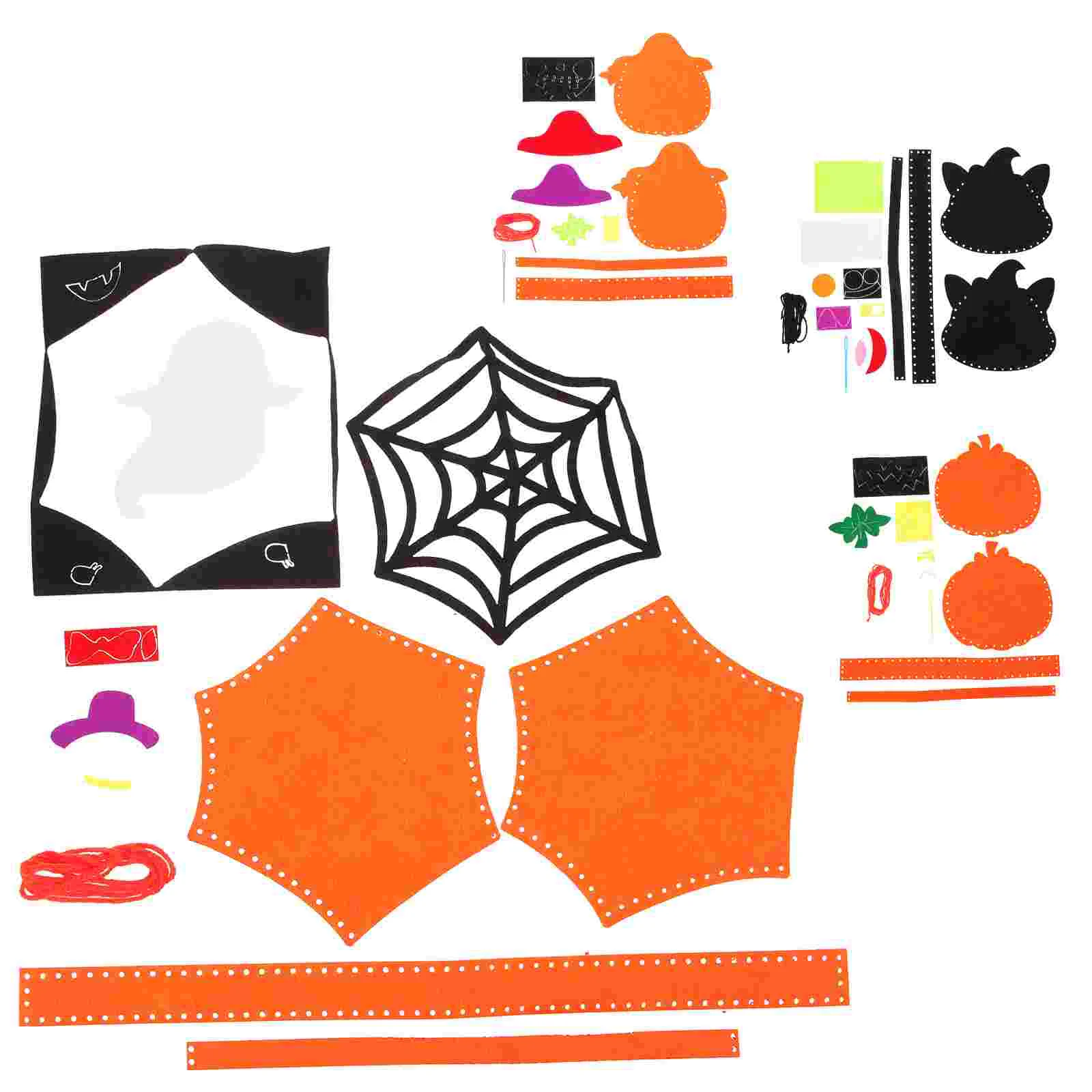 

4 Sets Halloween Candy Bags DIY Treats Pouch Goodies Bag Gifts Wrapping Bag Party Favor Bag