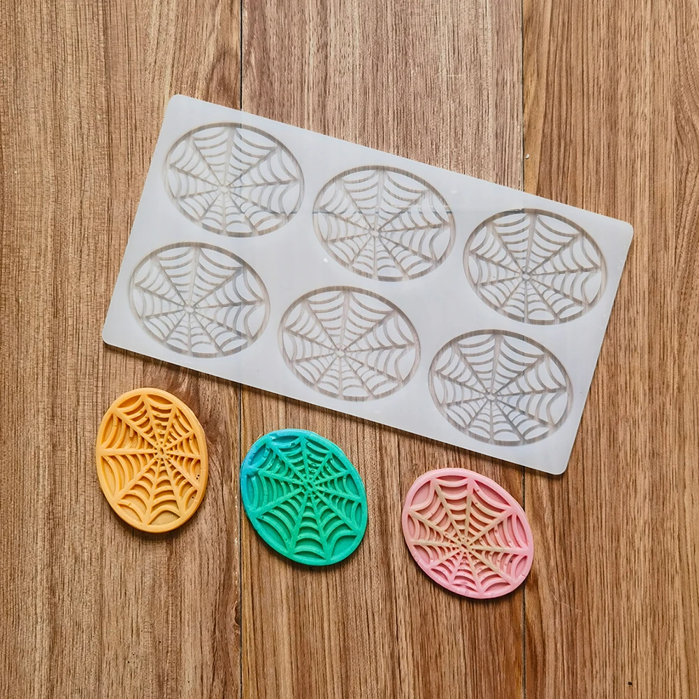 

Spider web chocolate silicone mold DIY candy pudding dessert mold cake decoration plugin kitchen baking utensils