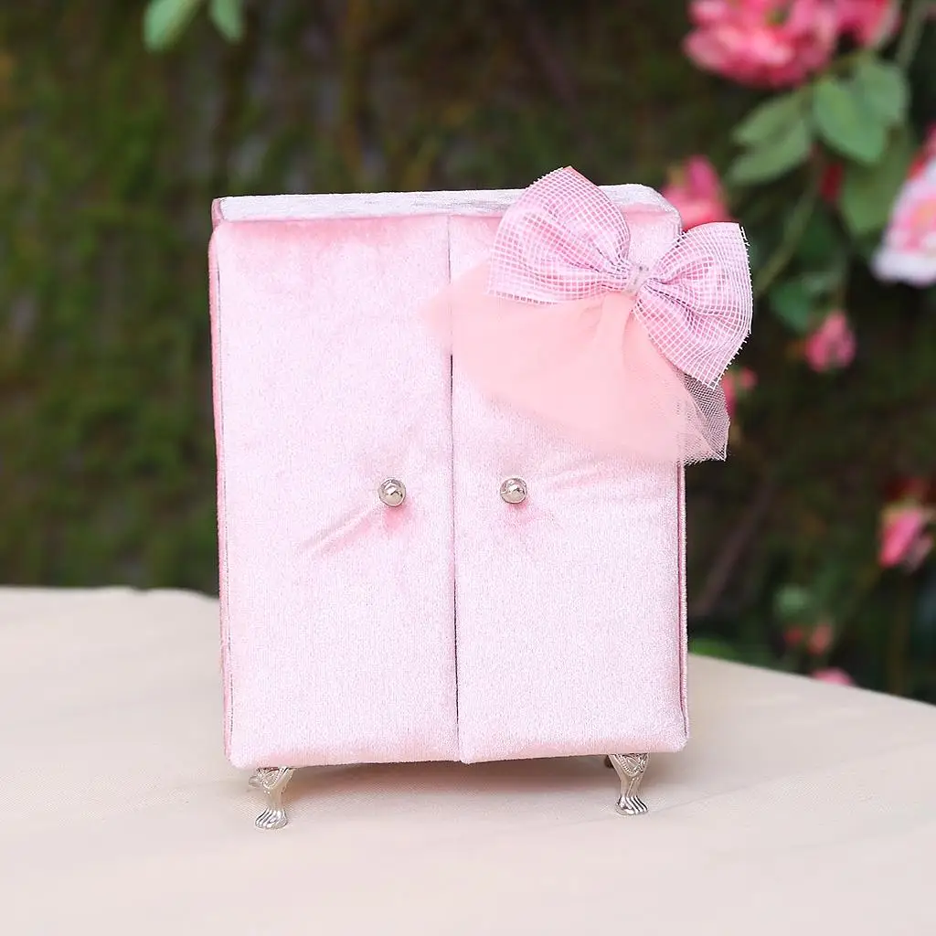 

Pink Closet Jewelry Storage Box Display Case Necklace Earring Organizer Case