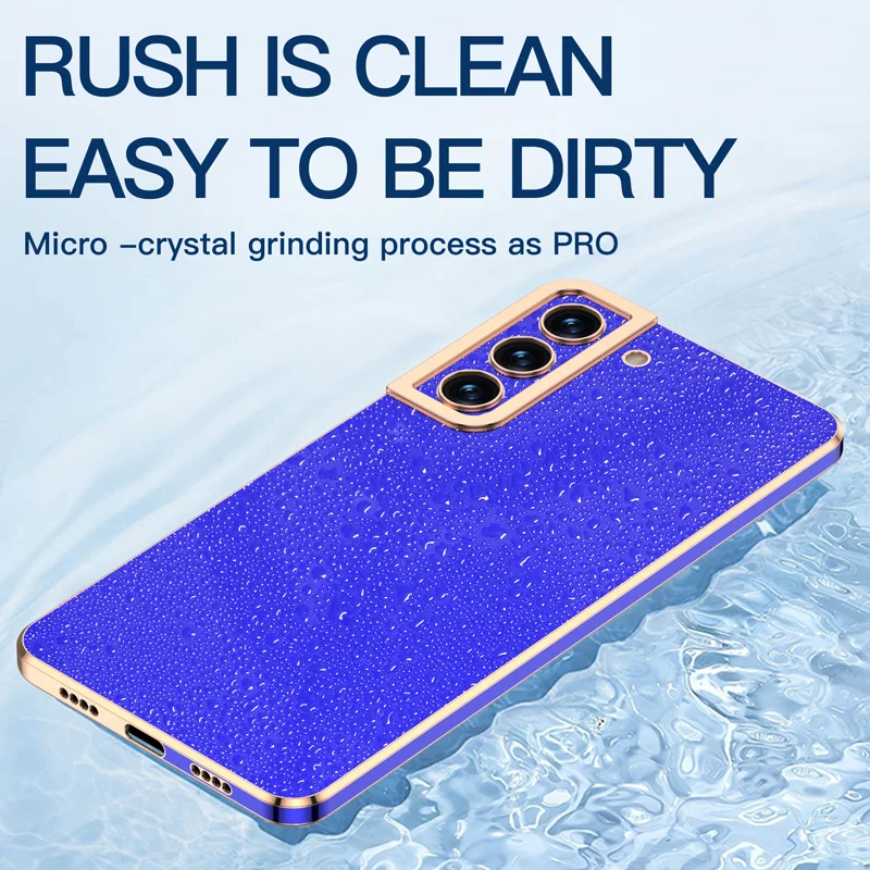 

Luxury 6D Plating Case For Samsung Galaxy S21 Plus S22 Uitra S21 FE Full Camera protection Soft TPU Silicone Shockproof Cover