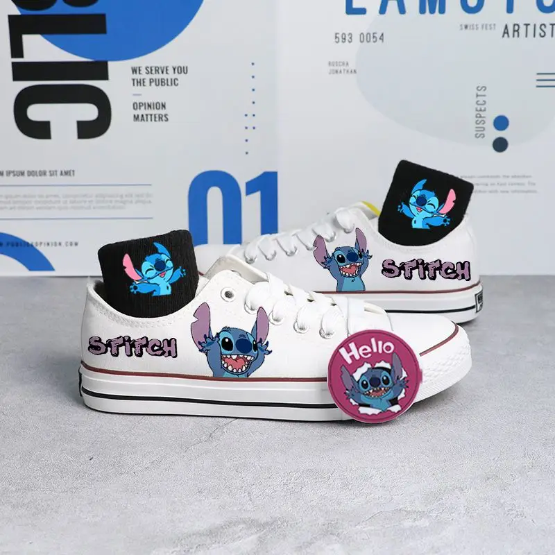 Disney Real Explosive Stilson Low-top Canvas Shoes Men's And Women's Small White Shoes Summer High Color Value Breathable shoes