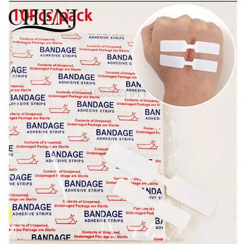 

10Pcs Needle-Free Waterproof Band Aid Butterfly Adhesive Wound Closure Band