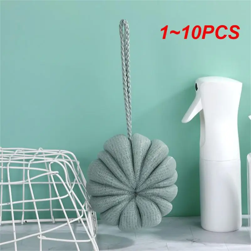 1 ~ 10 шт. Новый сетчатый спонж для ванной шарики отшелушивающий скребок мытья тела