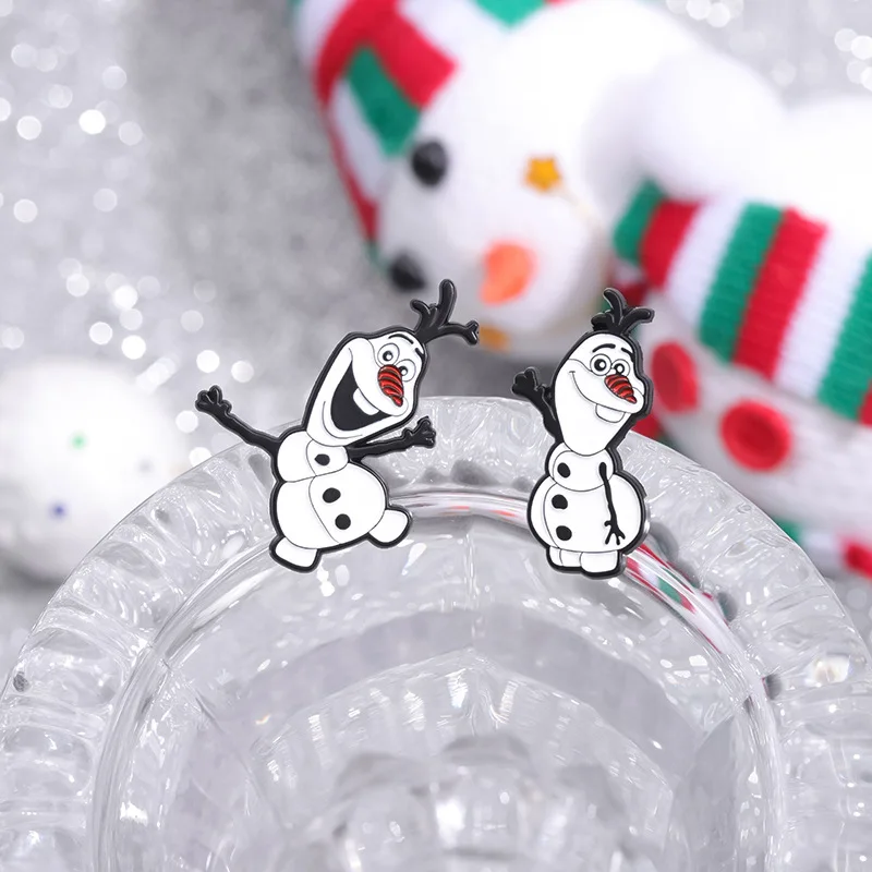 Брошь из мультфильма Disney Холодное сердце белая Милая Металлическая